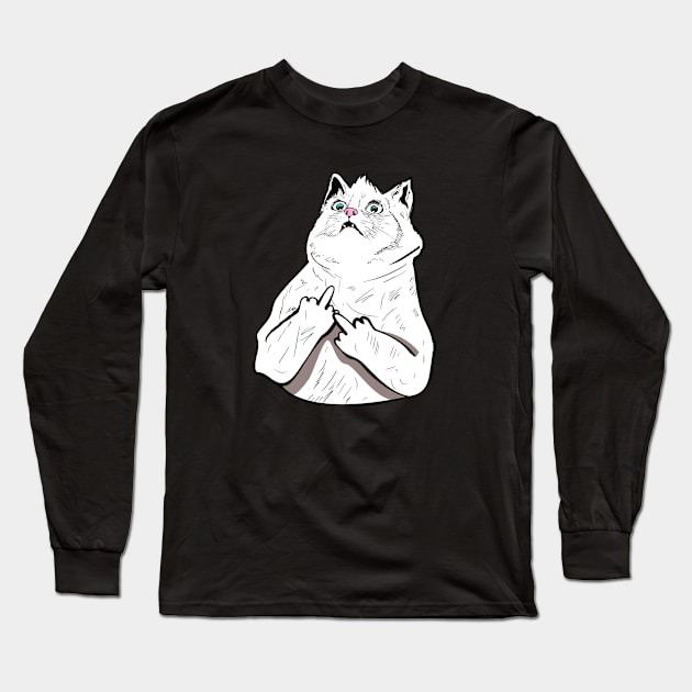 Fluff Off Long Sleeve T-Shirt by Barnyardy